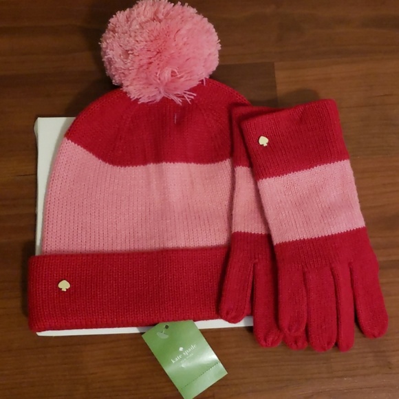 kate spade Accessories - New w/ tags Kate Spade Hat & Gloves set